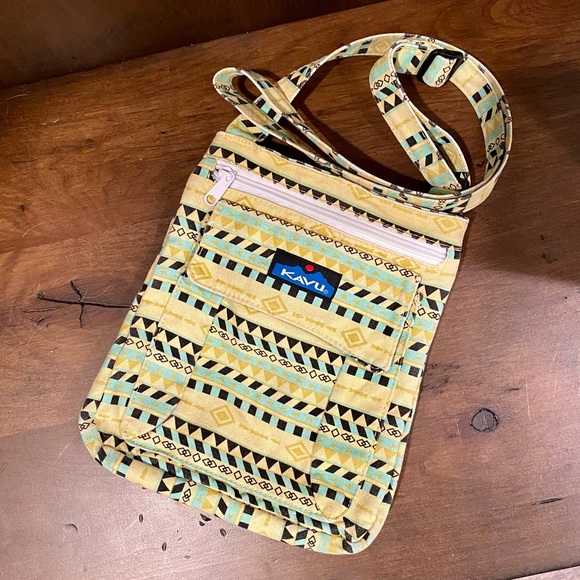 Kavu Handbags - Kavu Keeper Cross-body Gold Belt Bag